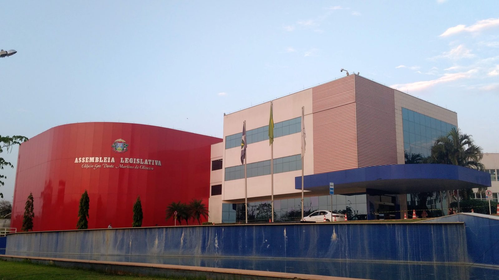 Fachada da Assembleia Legislativa do Estado de Mato Grosso (ALMT), em Cuiabá (MT)