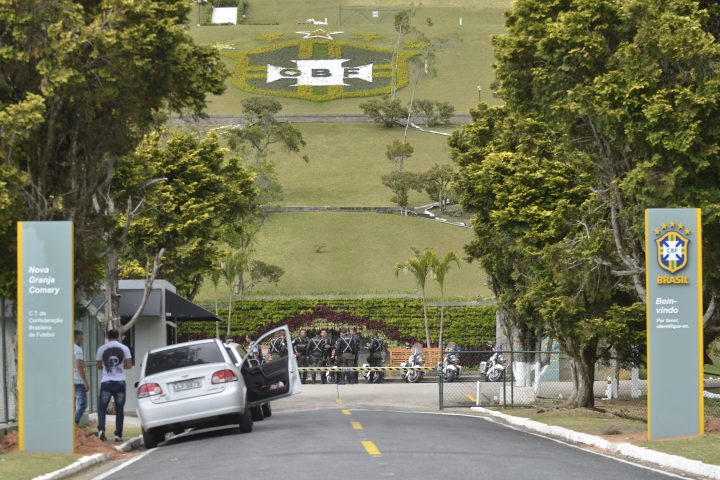 Entrada da Granja Comary, Centro de Treinamento da Seleção Brasileira, em Teresópolis (RJ)