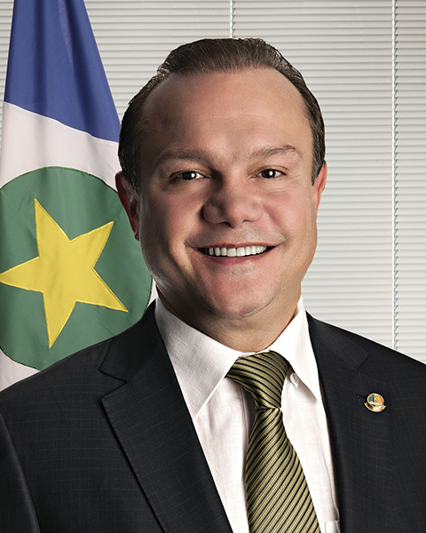 Senador Wellington Fagundes (PL-MT), líder na pesquisa MT Dados para o governo de Mato Grosso em 2026.