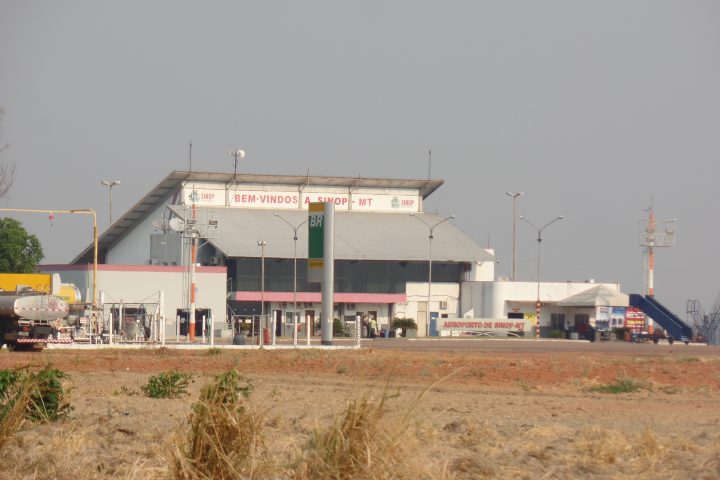 Terminal de passageiros do Aeroporto de Sinop, no norte de Mato Grosso.