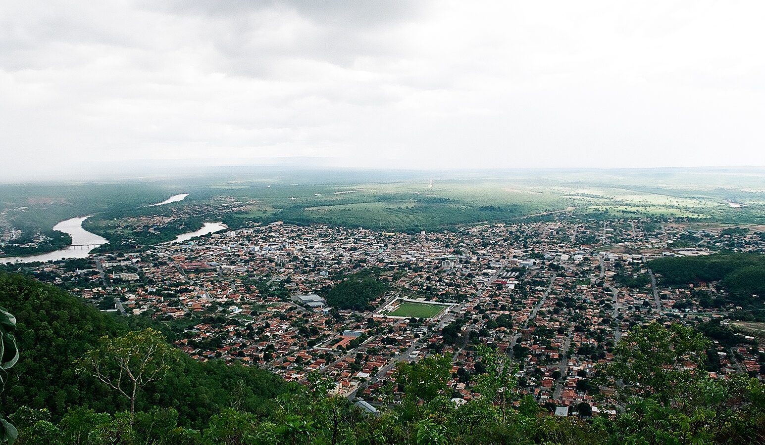 Vista da cidade de Barra do Garças, Mato Grosso
