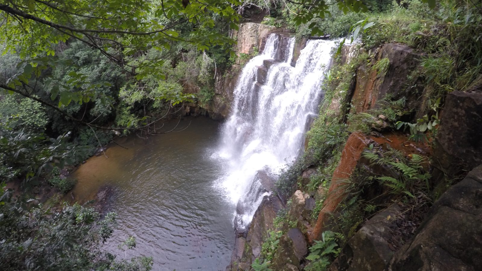 Cachoeira no Parque Estadual da Serra Azul, em Barra do Garças (MT).