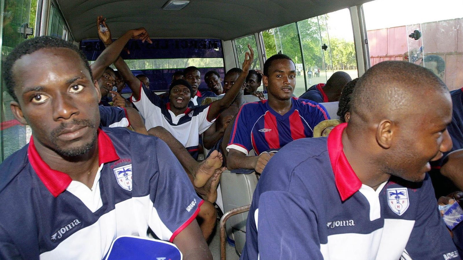 Seleção do Haiti em treino