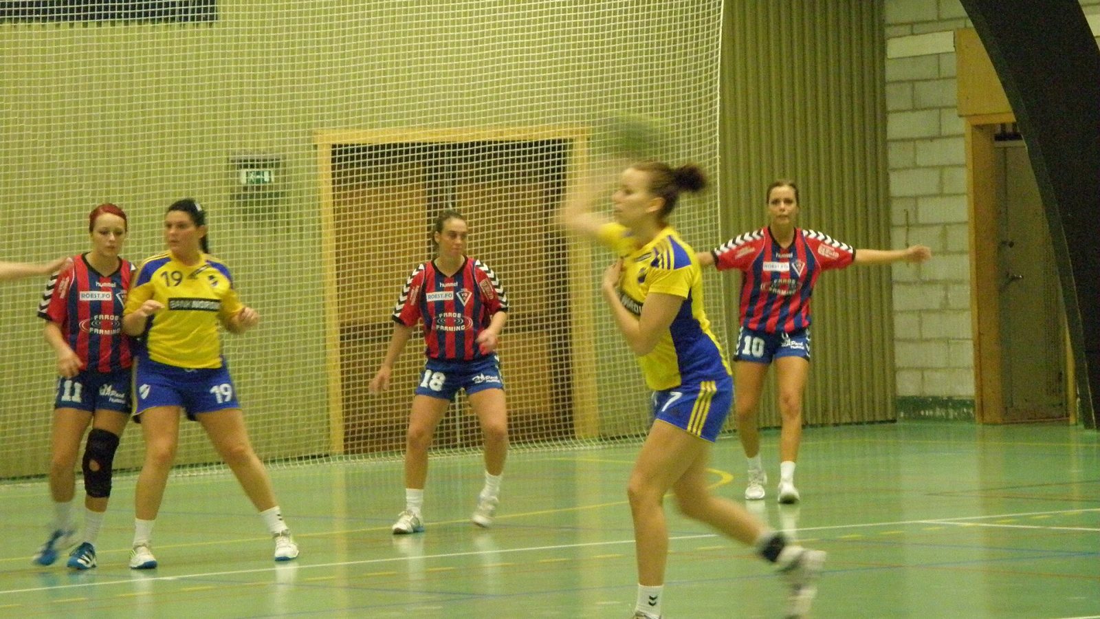 Partida de handebol