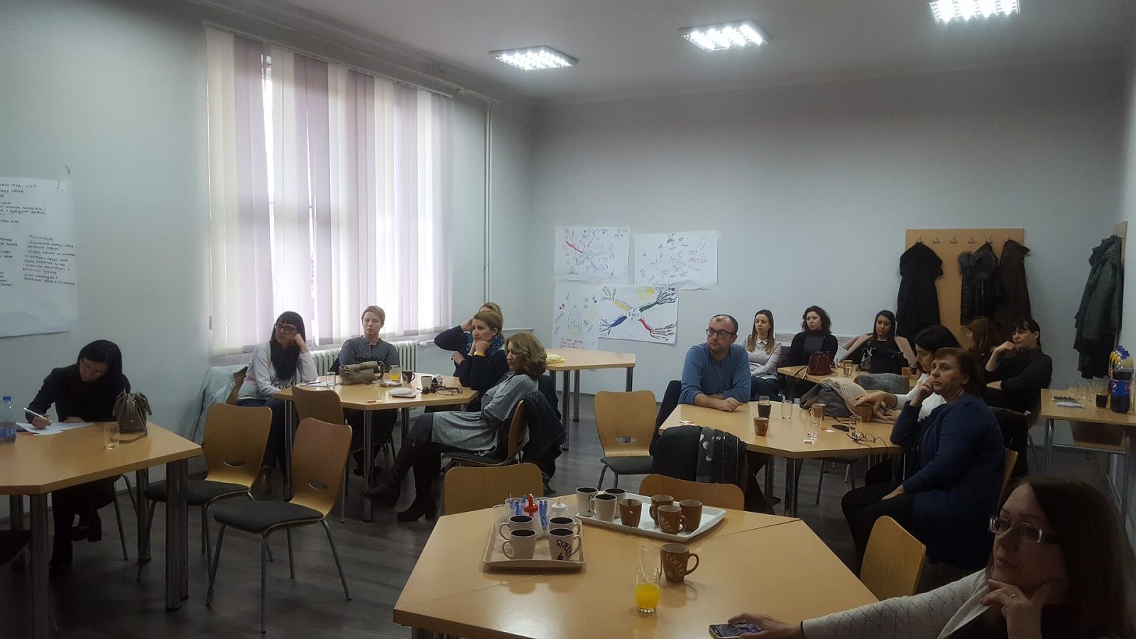Sala de curso de qualificação profissional
