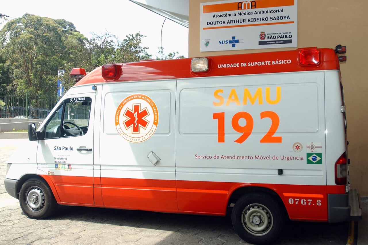 Ambulância do SAMU (imagem ilustrativa)