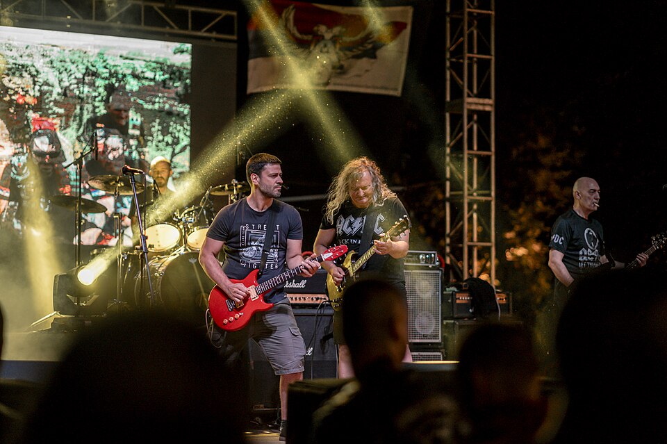 palco de show com público