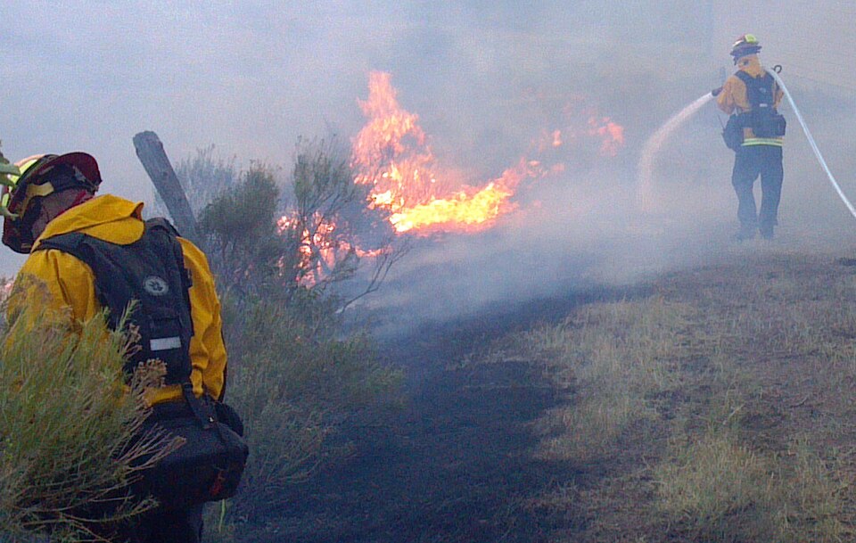 combate a incêndio florestal / queimada