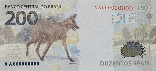 Cédula de 200 reais do real brasileiro