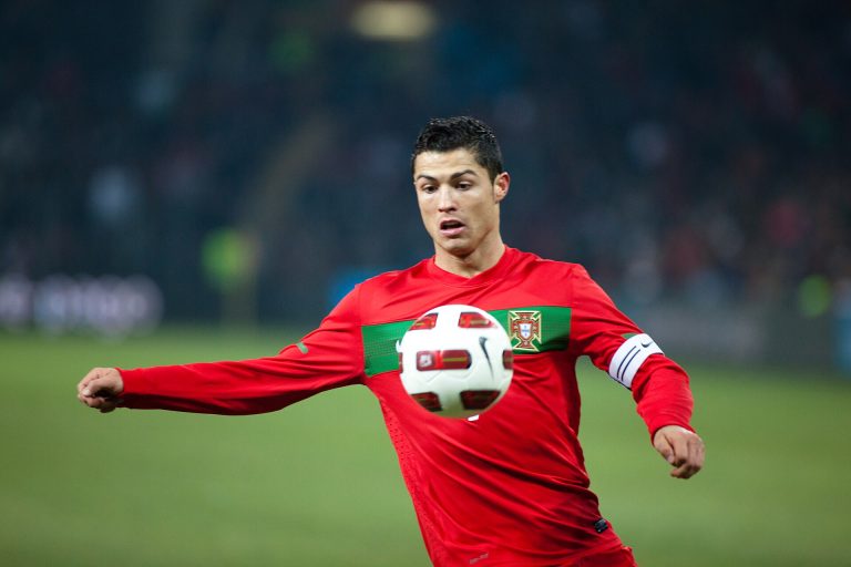 Cristiano Ronaldo em campo pela seleção de Portugal