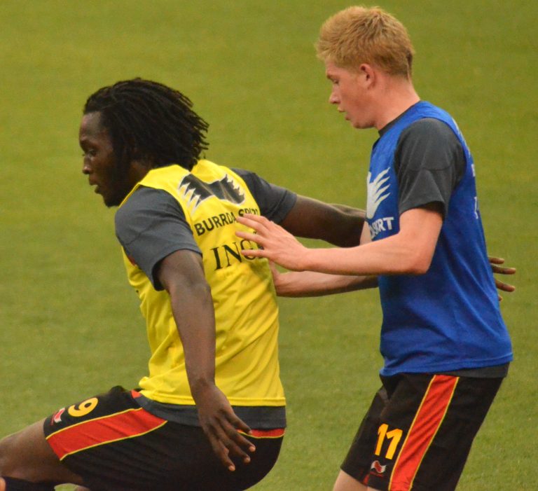 Romelu Lukaku e Kevin De Bruyne, da seleção da Bélgica