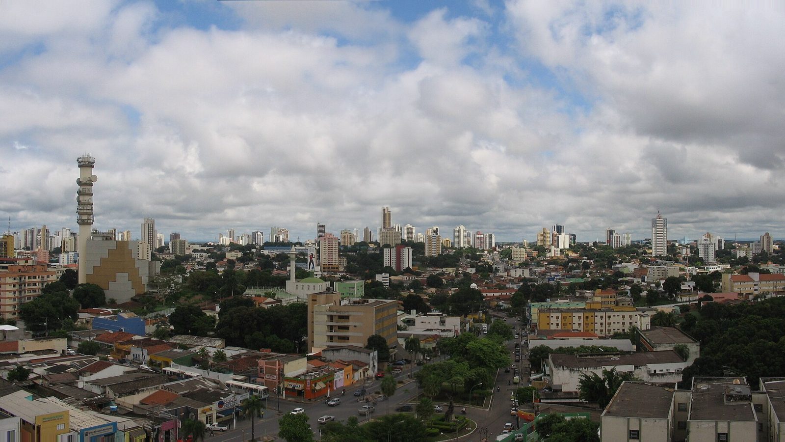 Vista panorâmica da cidade de Cuiabá, em Mato Grosso