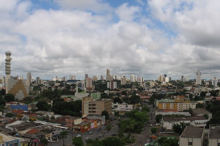Vista panorâmica da cidade de Cuiabá, em Mato Grosso