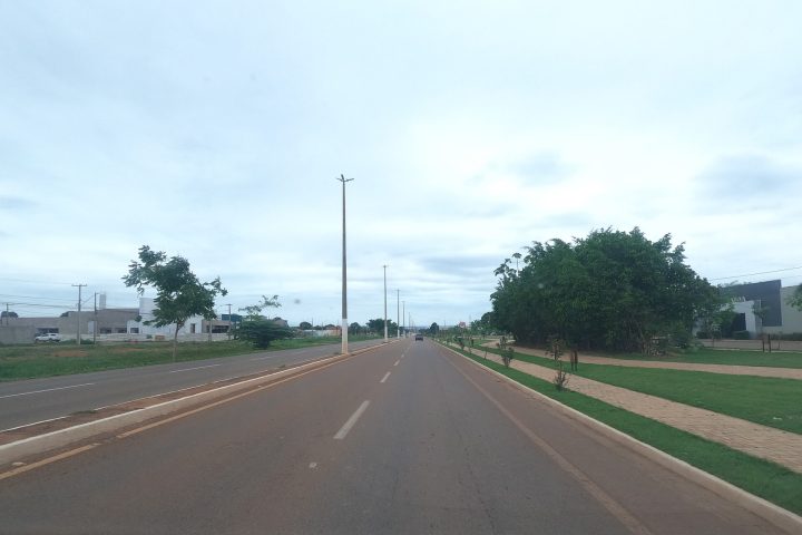 Rua de Rondonópolis, em Mato Grosso