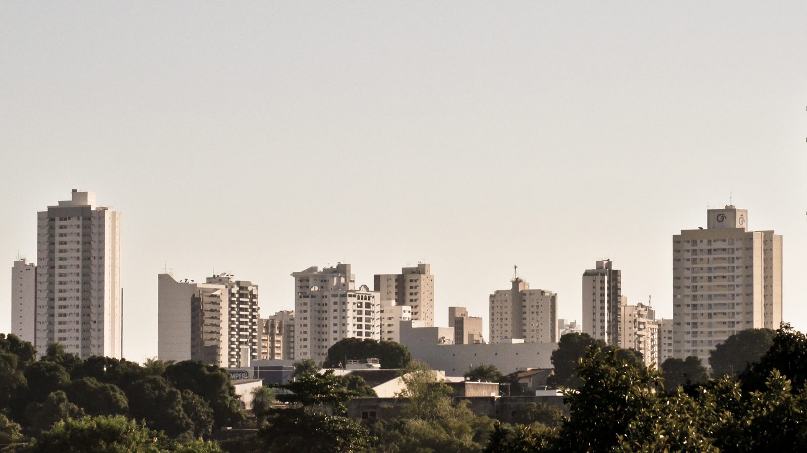 Vista urbana de Cuiabá, em Mato Grosso