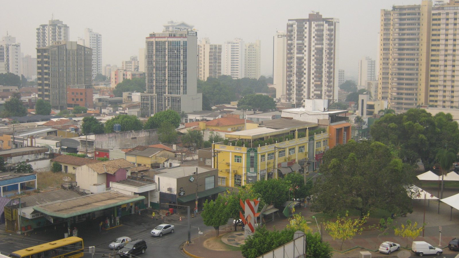 Vista da cidade de Cuiabá, em Mato Grosso