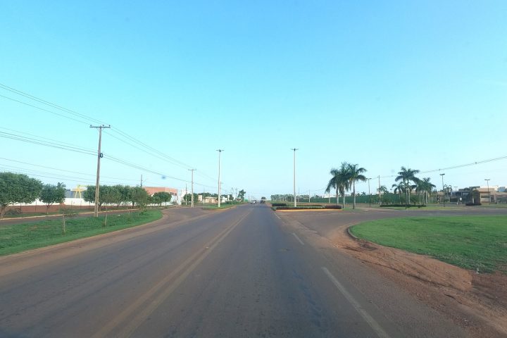 Via urbana de Rondonópolis, em Mato Grosso