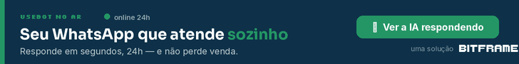 Usebot — seu WhatsApp que atende sozinho, 24h