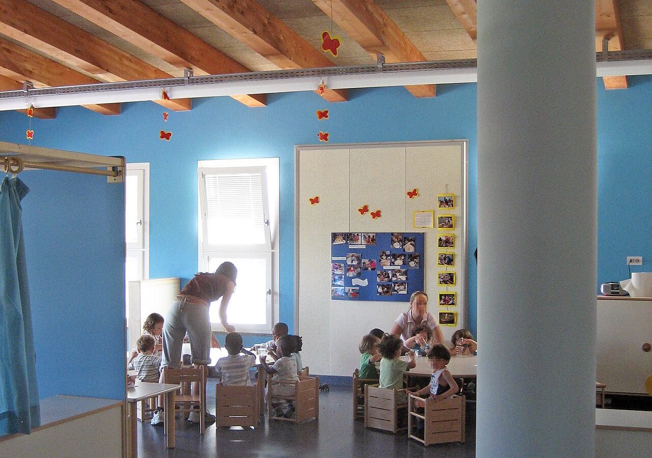 Sala de aula de educação infantil