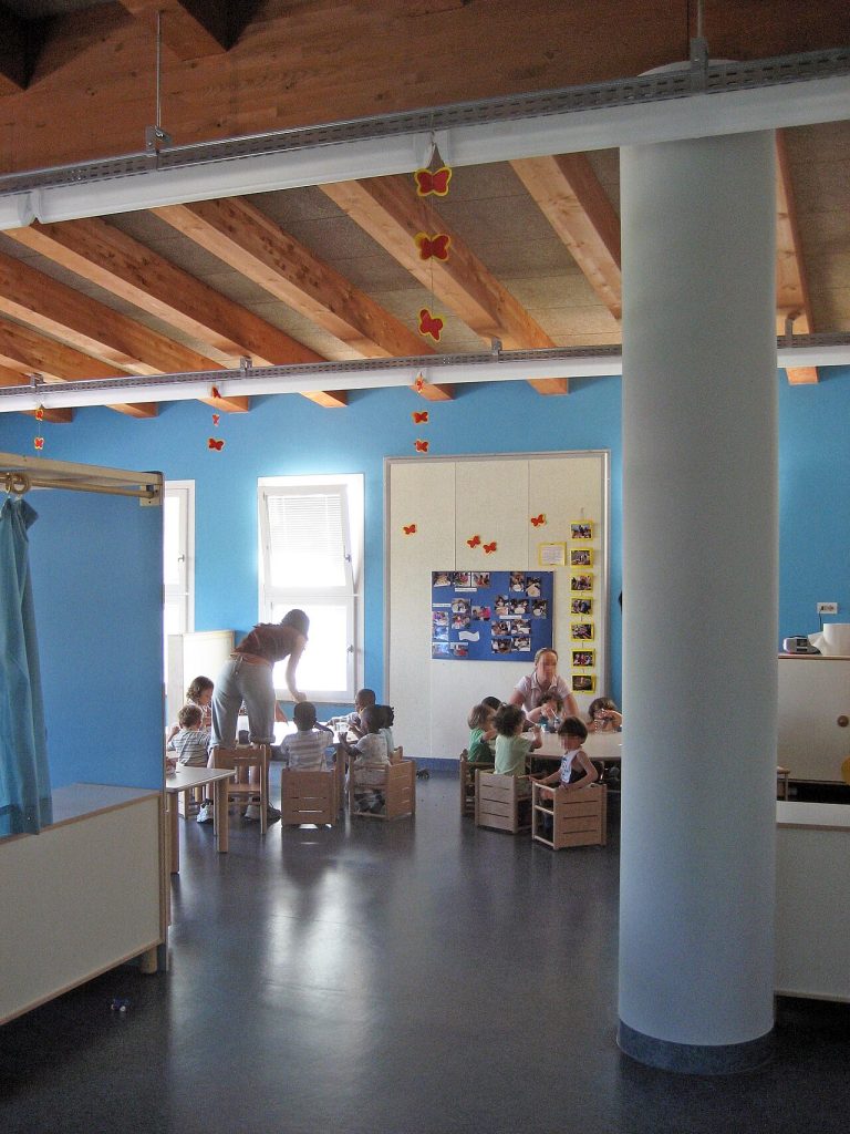 Sala de aula de educação infantil