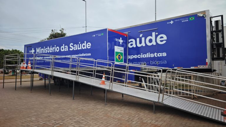 Carreta da Mulher fica em Cáceres até 18 de setembro, mas atendimento é só por regulação prévia