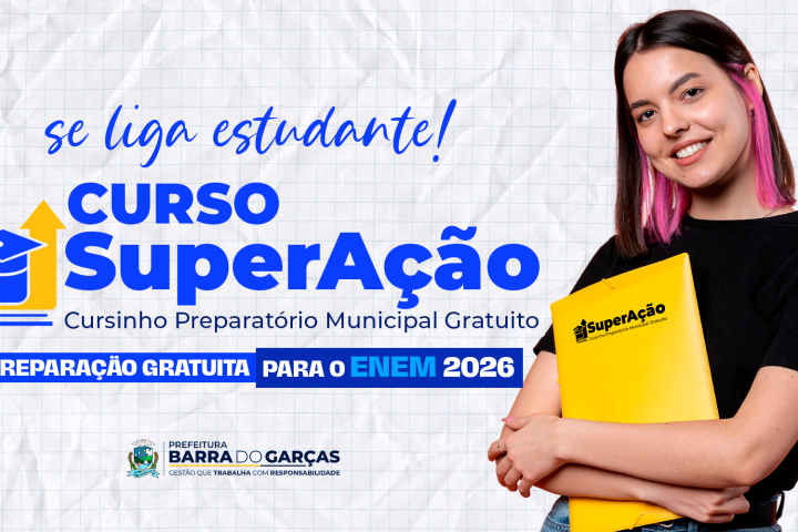 Barra do Garças abre inscrições do cursinho gratuito para o Enem em 31 de agosto