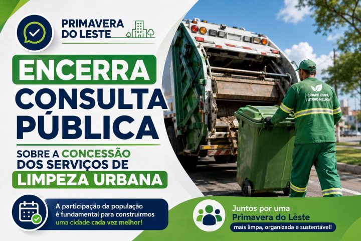 Primavera do Leste encerra consulta sobre concessão da limpeza urbana após 83 dias