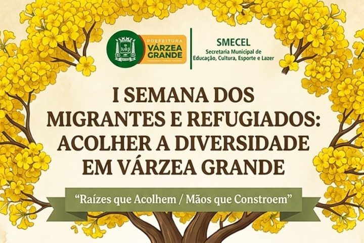 Escolas de Várzea Grande recebem Semana do Imigrante e do Refugiado de 26 a 28 de agosto
