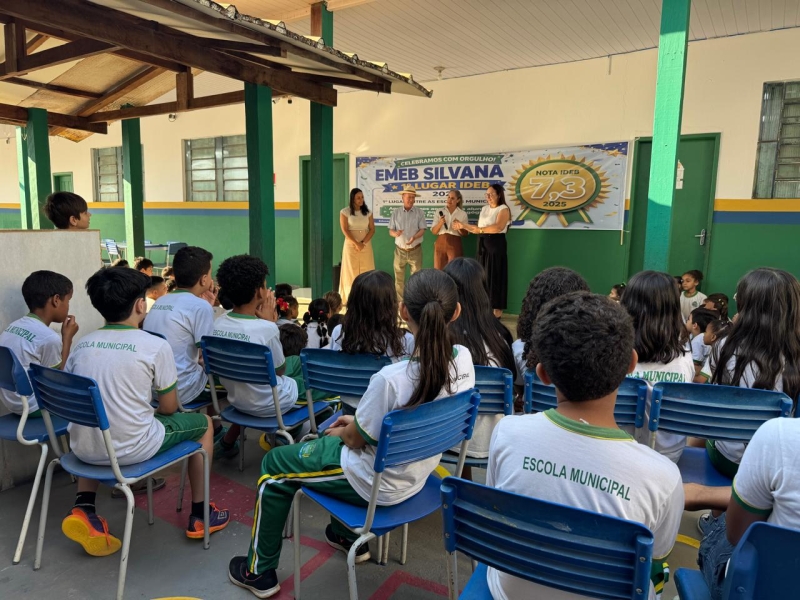 Duas escolas municipais de Sinop superam a média nacional no Ideb 2025; Silvana tira 7,3