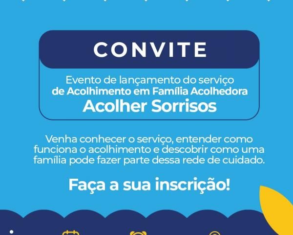 Sorriso lança o “Acolher Sorrisos” na quinta; famílias que acolherem receberão 20 VRFs por mês