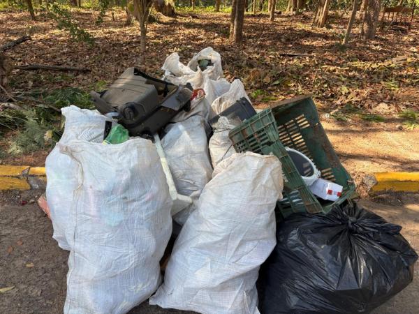 Descarte irregular em Sorriso pode custar R$ 3.472,50; Prefeitura limpa mata no Parque das Araras
