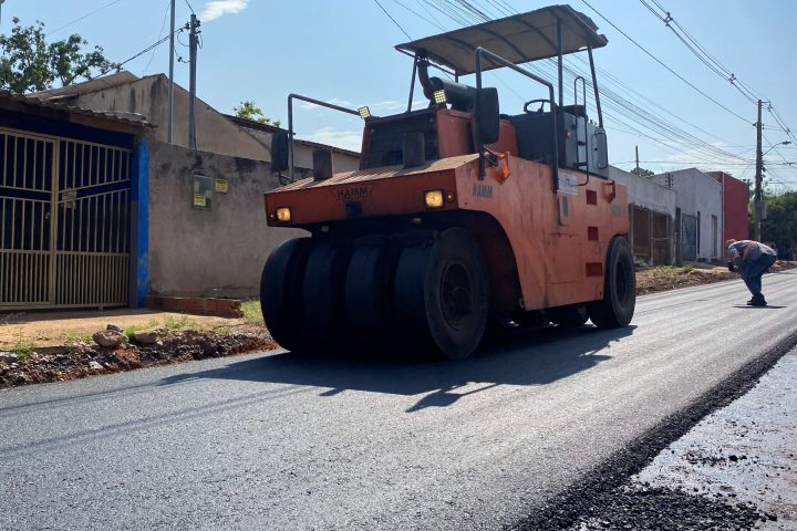 Pavimentação do Residencial Coxipó chega a 30% e prevê segunda ligação com o Santa Teresinha