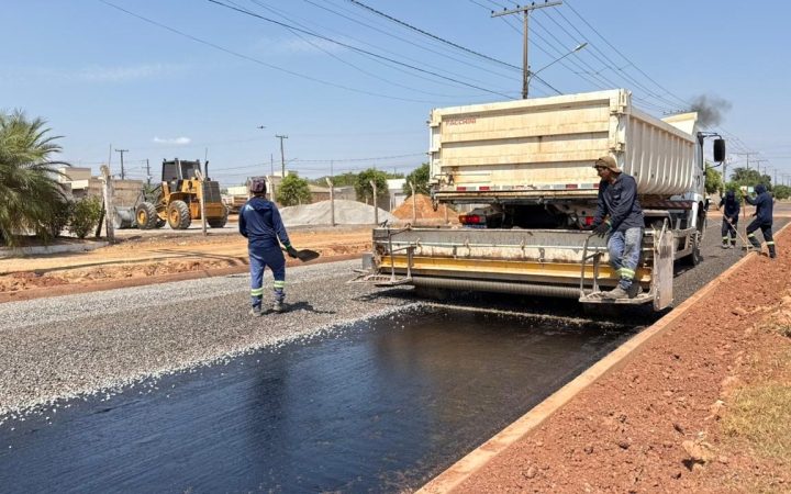Estrada Claudete recebe asfalto e Sinop detalha pacote de R$ 38,2 milhões em 13 pontos