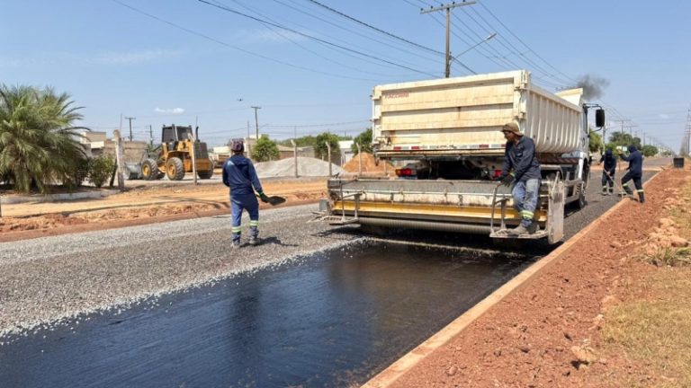 Estrada Claudete recebe asfalto e Sinop detalha pacote de R$ 38,2 milhões em 13 pontos