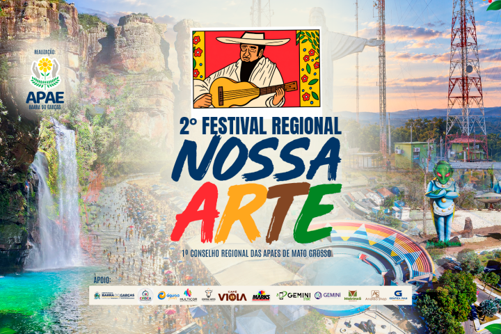 Festival Nossa Arte reunirá APAEs em Barra do Garças nos dias 29 e 30.