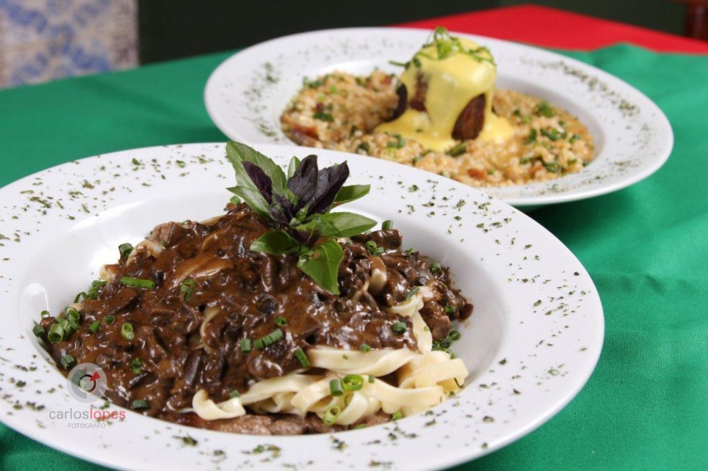 Pratos de massa da culinária italiana