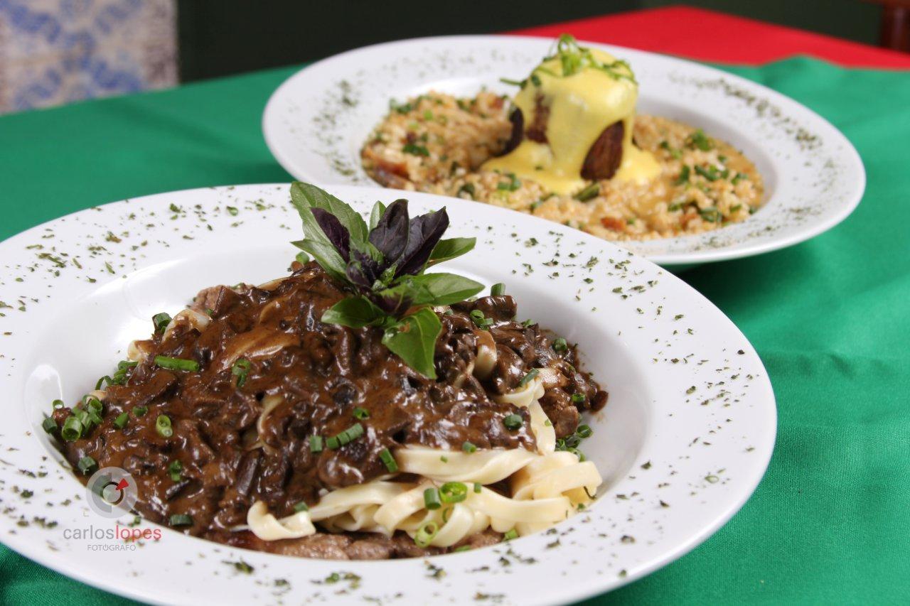 Pratos de massa da culinária italiana
