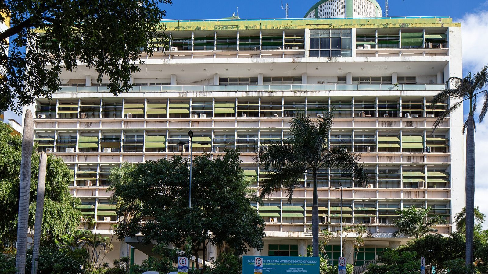 Fachada do Palácio Alencastro, sede da Prefeitura de Cuiabá