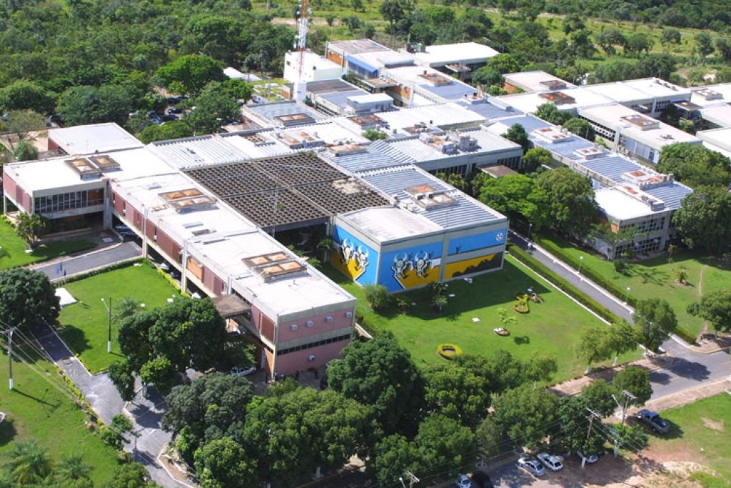 Vista aérea do Palácio Paiaguás, sede do Governo de Mato Grosso