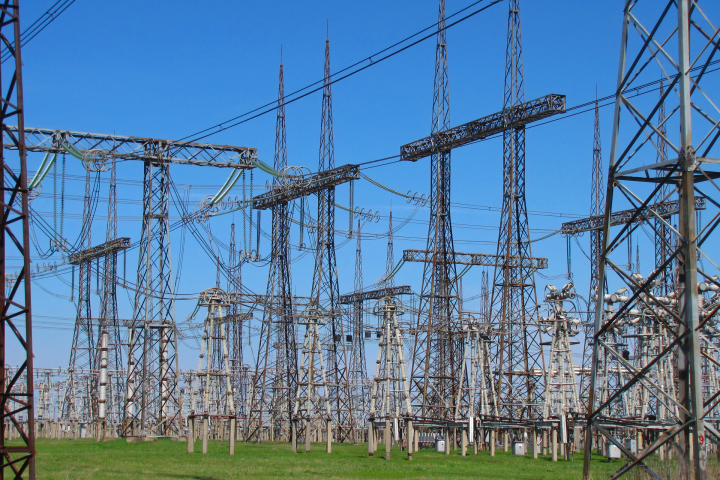 Switchyard of electric substation 750kV