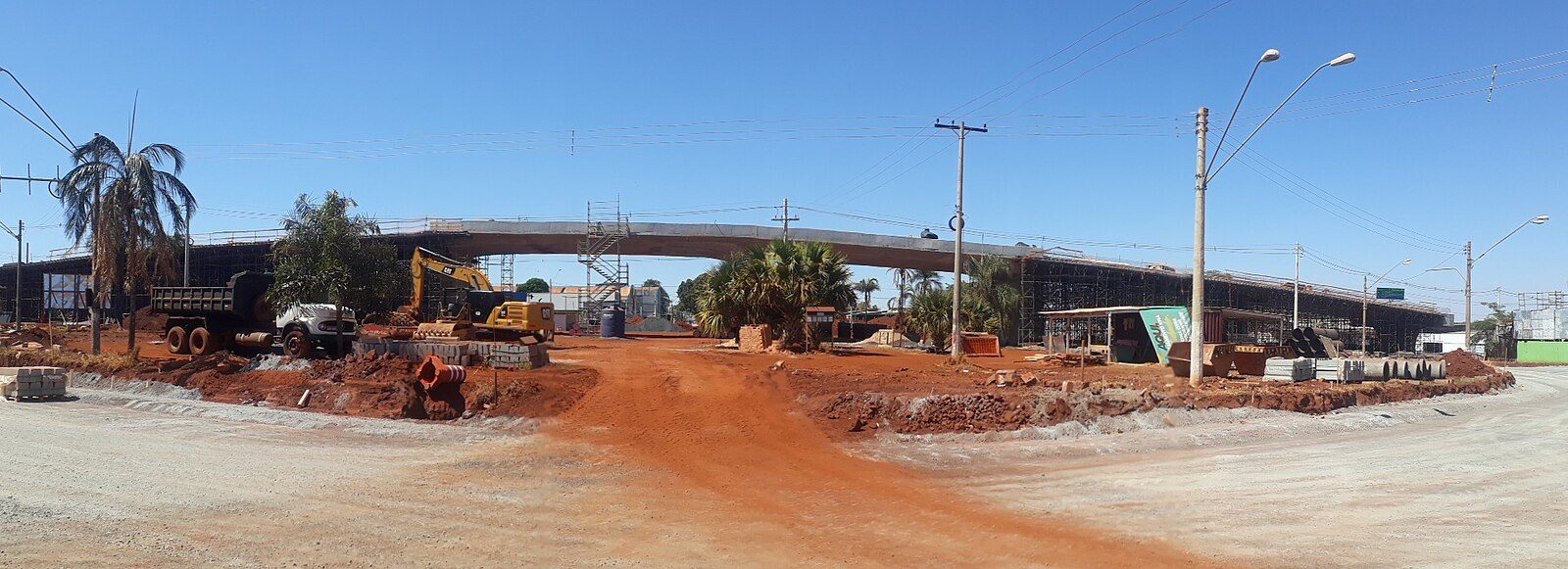 Construção do Viaduto na Rotatória da Avenidas Brasil x Mogiana